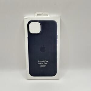 Apple iPhone 14 Plus Leather Case - Dark Blue